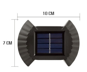 Set 4 Lampi solare cu lumina bidirectionala 6 led / lampa - Img 4