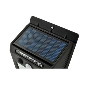 Set 4 lampi solare, Tiessa®, 20 de LED, senzor de miscare, 0.55W - Img 2