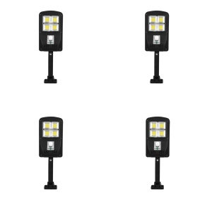 Set 4 x lampa cu incarcare solara, 48 x LED, 3 moduri de functionare, buton ON/OFF CL180-4 K KATHODE