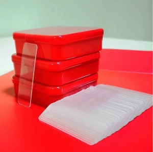 Set 60 benzi dublu adezive, impermeabile, transparente, 4.5 cm x 1.5 cm K KATHODE