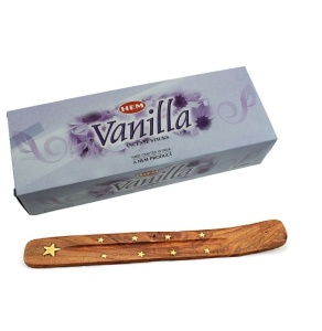 Set betisoare parfumate Hem Vanilie 1 set x 6 cutii x 20 betisoare + suport lemn