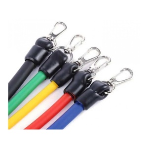 Set Corzi Elastice Rezistente 5 Bucati Pentru Exercitii Cu Manere Prinderi Multiple - Img 3
