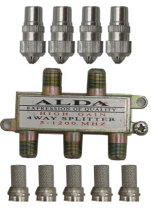 Set Splitter 5-1200 MHz 4 cai + 5 mufe F + 4 mufe TV KATHODE® - Img 4