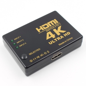 Splitter 4K HDMI, Zola®, 1080p, 3 in 1 switch cu telecomanda, negru - Img 5