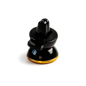 Suport auto magnetic universal, pentru telefonul mobil, rotatie 360°, negru/auriu - Img 2