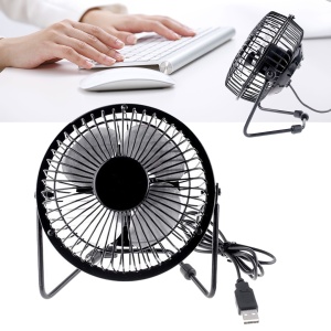 Ventilator de masa Timeless Tools cu USB, 0.25 W, Silentios, 360°, Palete durabile din aluminiu, 15 x 14 x 8.5 cm, Negru - Img 8