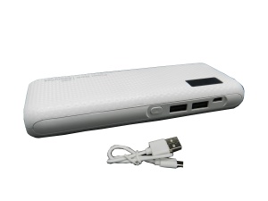 Acumulator extern portabil, 20000 mAh, Dual USB Functie lanterna KATHODE® - Img 2