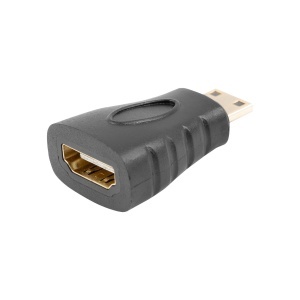 Adaptor HDMI mama la miniHDMI tata, Lanberg 42744, rezolutie 3842 x 2160 la 30 Hz, ARC, negru - Img 3