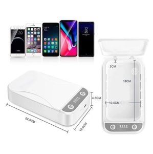 Aparat de dezinfectare si sterilizare cu lumina UVC si aromaterapie cu incarcare USB si portabil, pentru telefoane, chei si alte obiecte mici - Img 9
