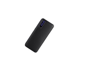 Baterie externa GREATON® 20.000 mAh cu trei porturi usb, model piele, negru, K KATHODE