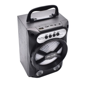 Boxa Portabila Bluetooth 518 bass foarte puternic AUX, USB, CARD, RADIO FM Negru - Img 2