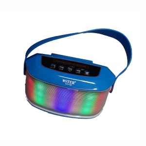 Boxa portabila bluetooth Wster WS-Y96, radio FM, joc de lumini - albastru