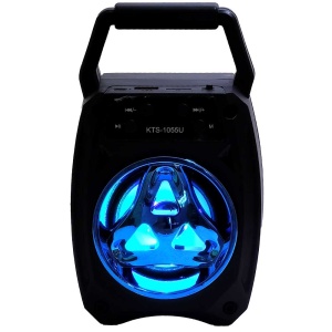 Boxa Portabila ElectroAZ 1055 5W Bluetooth AUX-in Cititor USB Radio FM MicroSD Lumini LED - Img 2