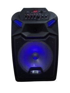 Boxa profesionala portabila JRH, bluetooth, USB, telecomanda si microfon wireless inclus, putere 1000 W