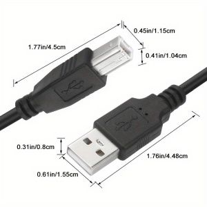 Cablu USB pentru imprimanta, USB 2.0 A-B 1,5m lungime, bobine antiparaziti - Img 3