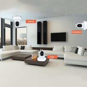 Camera supraveghere Video 3D HD Wifi, MEILAN, viziune nocturna, audio pe 2 cai, anti-zgomot, detectare de miscare，Alb - Img 6