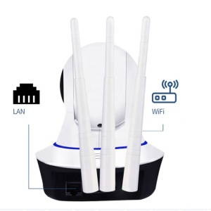 Camera supraveghere wireless eOptima™ YYR100, audio-video, Full HD, 1080p, control PTZ, IR, ajustare pe doua axe, suport card microSD, aplicatie dedicata, alba, card 32GB inclus - Img 7
