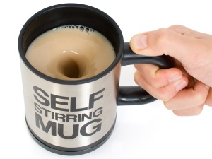 Cana cu amestecare automata - Self-stirring Mug, negru - Img 3
