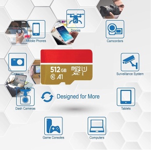 Card de memorie MicroSD, MicroSDHC, MicroSDXC, 512GB, Clasa 10, adaptor inclus K KATHODE - Img 2