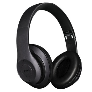 Casti bluetooth cu microfon si radio, P15 negru