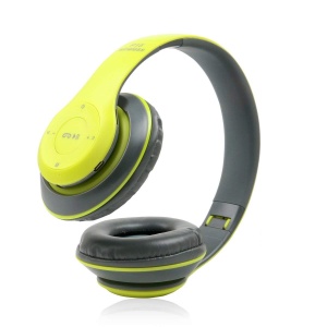 Casti bluetooth cu microfon si radio, P15 verde - Img 2