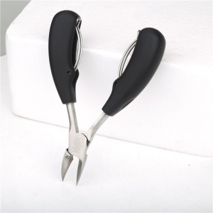 Cleste pedichiura, ASKSA, Pentru Unghiile Incarnate Sau Groase, Inox, Negru/Argintiu - Img 4