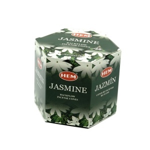 Conuri parfumate HEM Jasmine, backflow fum greu - 40 buc - Img 3