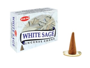 Conuri Parfumate, HEM, White Sage, 10 buc - Img 2