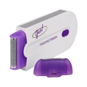 Epilator portabil fara fir cu tehnologie Sensa Light, fara durere, cu acumulator, incarcare USB, culoare alb
