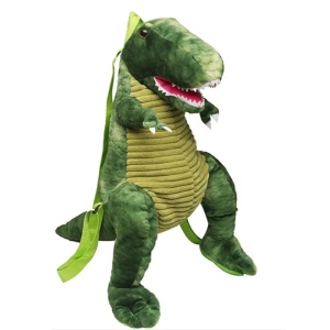 Ghiozdan pentru copii de plus, forma de dinozaur, verde K KATHODE