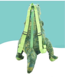 Ghiozdan pentru copii de plus, forma de dinozaur, verde K KATHODE - Img 4