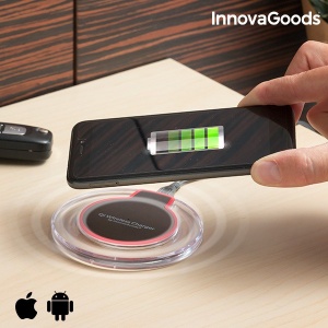 Incarcator wireless, by InnovaGoods Gadget Tech, cablu microusb inclus, wireless Qi + - Img 4