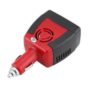 Invertor de tensiune DC 12V la AC 110V/220V, 300W si USB 5V rosu KATHODE - Img 2