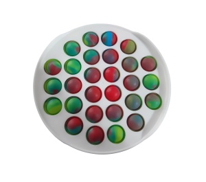 Jucarie antistres, cerc multicolor, plastic/silicon POP IT K KATHODE