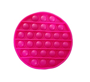 Jucarie antistres din silicon, Pop it, forma cerc, roz aprins K KATHODE
