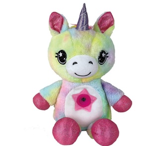 Jucarie de plus cu desene animate - unicorn curcubeu, LaiXiaoBei, lumina de proiectie a visului cerului instelat, multicolor