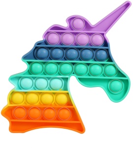 Jucarie senzoriala antistres, Pop It Now, unicorn multicolor