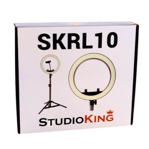 Lampa circulara cu led reglabila Studio King SKRL10 cu stativ (set vlogger) - Img 8