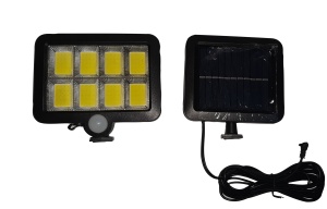 Lampa cu incarcare solara si panou solar, 160 de leduri, senzor de miscare K KATHODE - Img 2