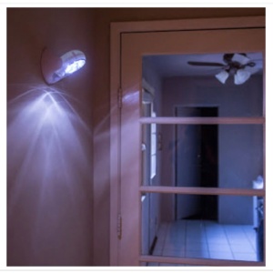 Lampa cu led cu senzor de miscare, 360 grade, Quasar & Co., 14 x 12 x 12 cm, plastic, alb - Img 6