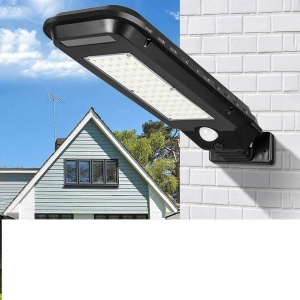Lampa solara T-210B, senzor de miscare, rezistenta la apa, Negru - Img 3