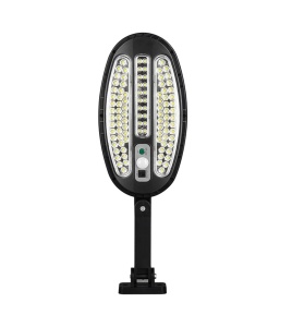 Lampa stradala cu incarcare solara, 100 x LED SMD, senzor de miscare/amurg/stare de veghe, buton ON/OFF, telecomanda HB-8288B K KATHODE