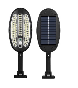 Lampa stradala cu incarcare solara, 100 x LED SMD, senzor de miscare/amurg/stare de veghe, buton ON/OFF, telecomanda HB-8288B K KATHODE - Img 3