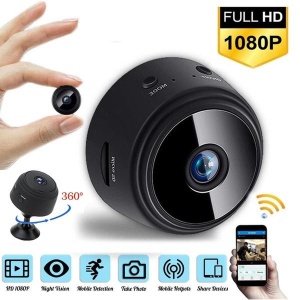 Mini Camera de Supraveghere Ultradion A9, Dispozitiv pentru Spionaj, Design Compact, Subtil si Usor de Ascuns, Aplicatie pentru telefon, Wifi, Stand Magnetic, 500 mAh, Senzor miscare, Vedere nocturna, Negru - Img 5