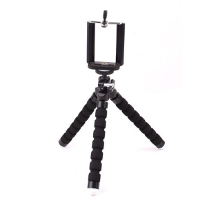 Mini trepied flexibil, reglabil 4 - 6 inch, pentru telefonul mobil Negru - Img 2