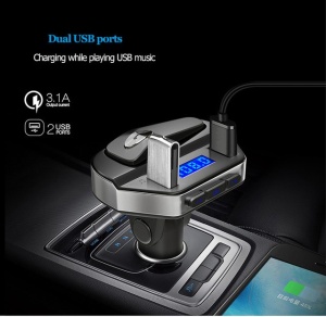 Modulator FM cu casca wireless si functie de incarcare v6 - Img 4