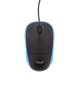 Mouse optic Well MU002 USB negru/albastru - Img 4