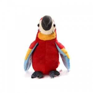 Pachet 2 jucarii interactive de plus pentru amuzamentul copilului tau, Papagalul vorbitor care imita sunetele pe care le aude si da din aripi si Hamsterul gri care repeta tot ce spui in timp ce isi misca corpul, multicolor - Img 3