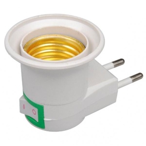 Pachet - 5 x Bec LED disco rotativ colorat cu fasung E27, 3W+ 5 x Fasung stecher cu intrerupator + 2 x Triplu stecher + Prelungitor cu protectie pentru supratensiune si buton On/Off, 6 prize, 3M - Img 4
