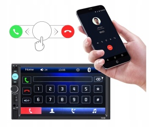 Player auto 7010B, 2DiN, negro, Radio FM, Navigatie, MirrorLink, Mp5, Ecran 7'', Bluetooth, Touchscreen, Divix, AVI, USB, SD Card, AUX - Img 3
